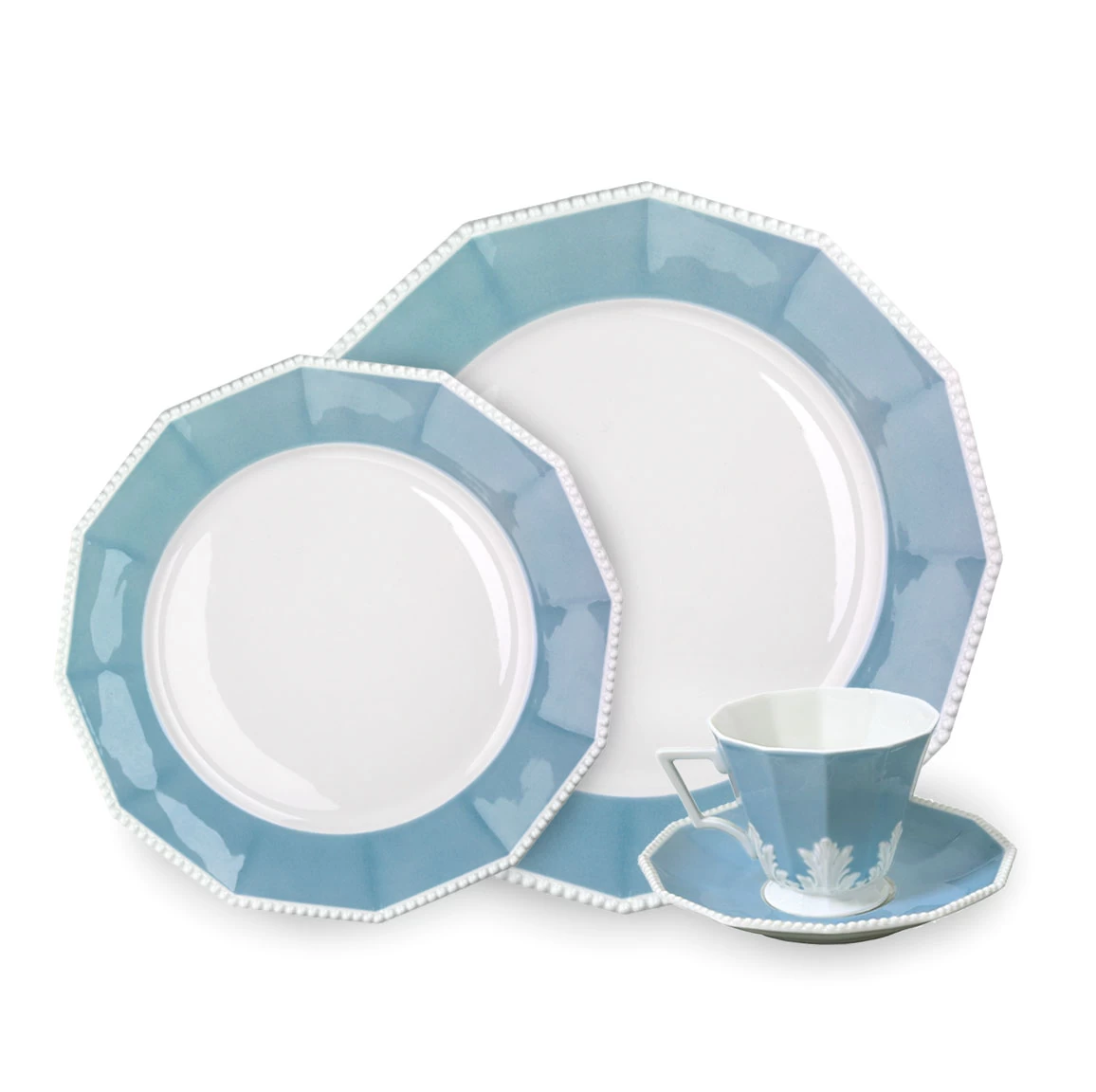 Nymphenburg Symphony Blue Pearl Demitasse Cup And Saucer - Image 2