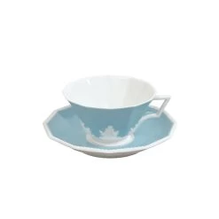 Nymphenburg Symphony Blue Pearl Tea Cup And Saucer