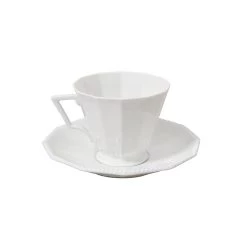 Nymphenburg Symphony White Pearl Coffee Cup And Saucer