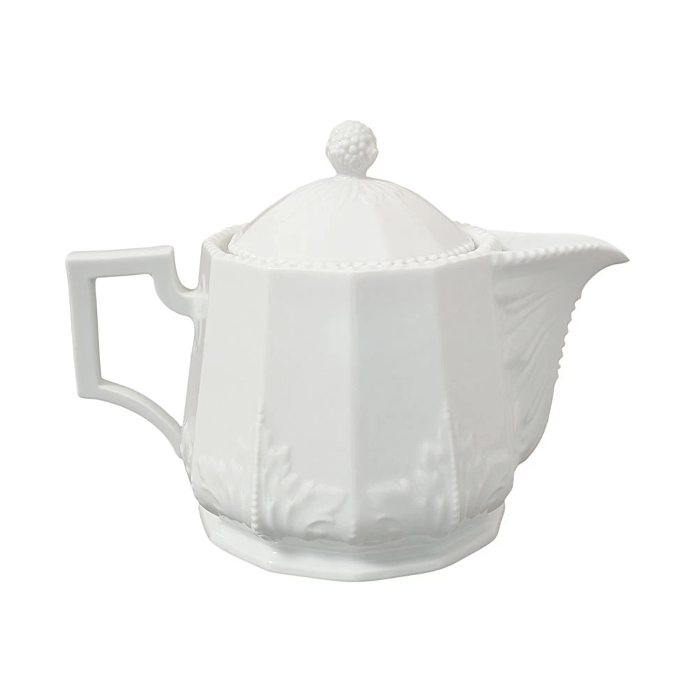 Nymphenburg Symphony White Pearl Tea Pot