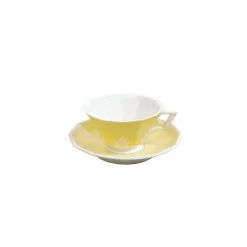 Nymphenburg Symphony Yellow Pearl Demitasse Cup And Saucer