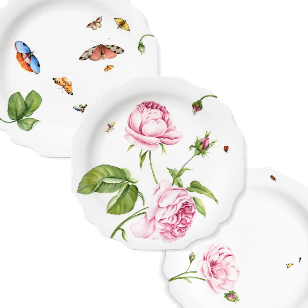 Augarten X Giambattista Valli Plein Air Dessert Plate No. 6 - Image 2