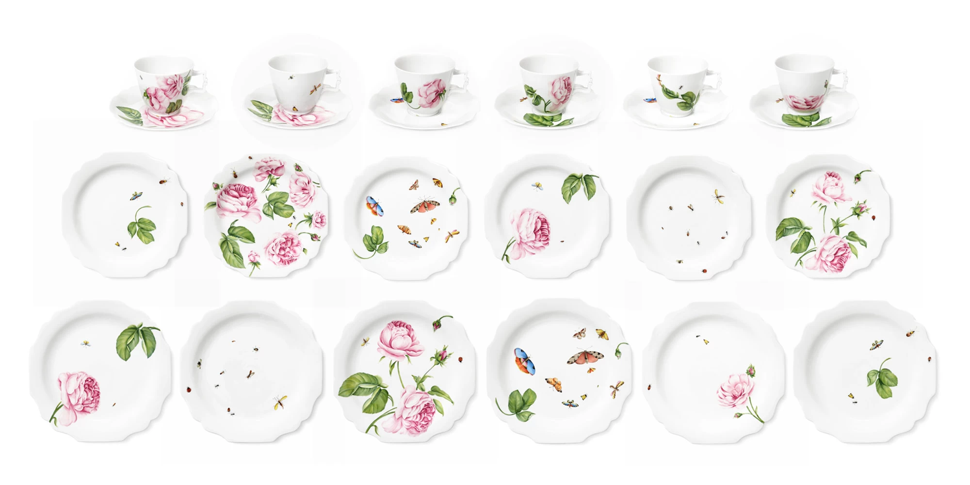 Augarten X Giambattista Valli Plein Air Dessert Plate No. 1 - Image 5