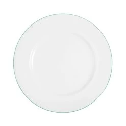 Richard Brendon Spearmint Line Rimmed Dinner Plate