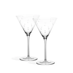 Richard Brendon The Cocktail Collection Star Cut Martini Glass – Set Of 2