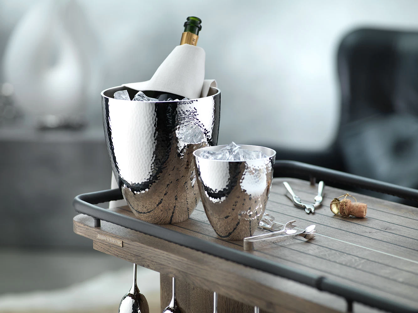 Robbe & Berking Martelé Champagne Cooler - Image 2