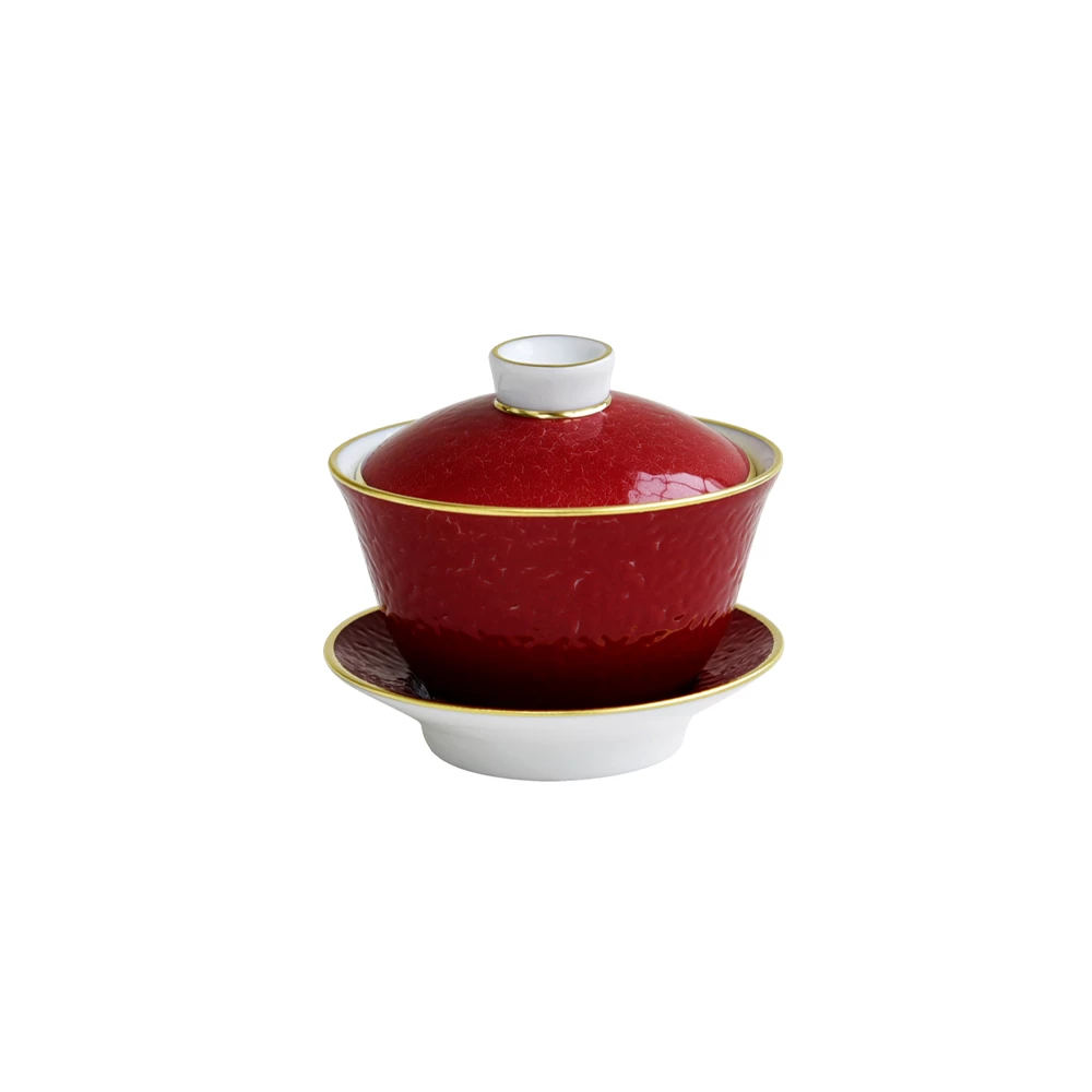 Bernardaud Rouge Empereur Small Covered Cup