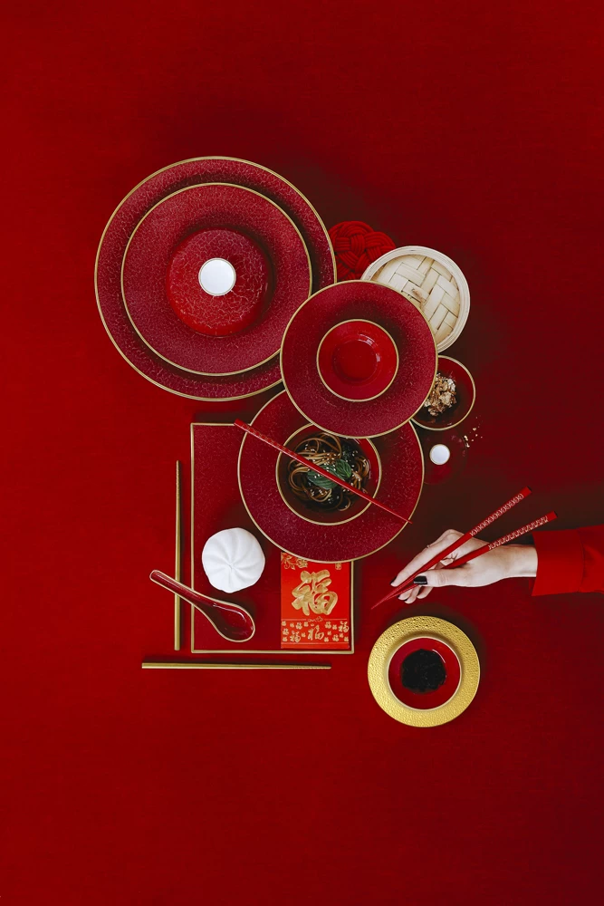 Bernardaud Rouge Empereur Small Covered Cup - Image 2