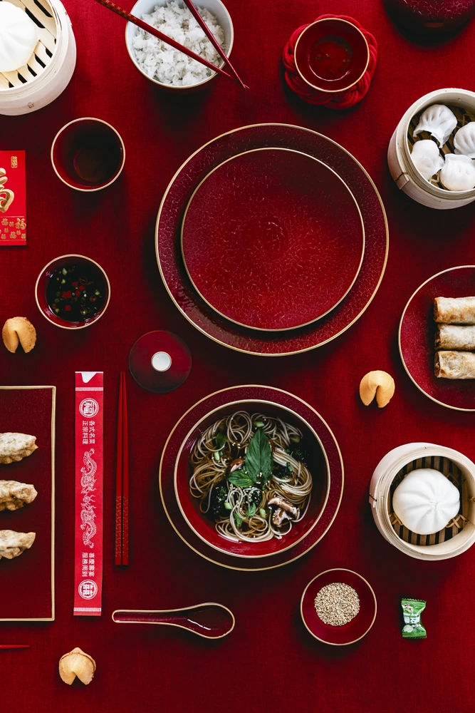 Bernardaud Rouge Empereur Small Covered Cup - Image 4