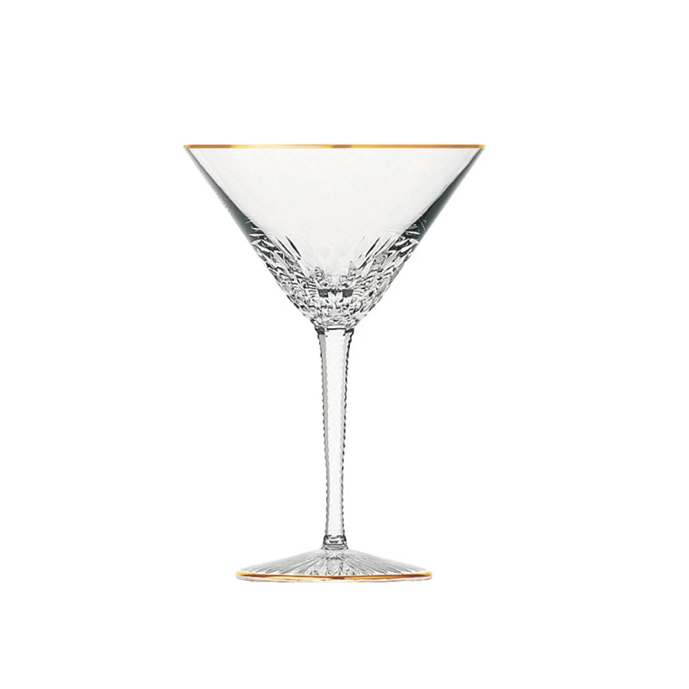 Saint-Louis Apollo Gold Rim Cocktail Glass