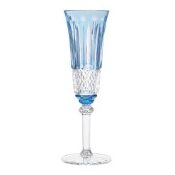 Saint-Louis Tommy Sky Blue Champagne Flute