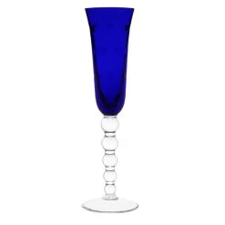 Saint-Louis Bubbles Dark Blue Champagne Flute