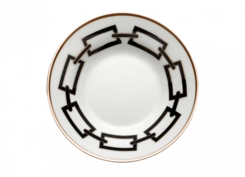 Ginori 1735 Catene Black Coffee Cup And Saucer - Image 2