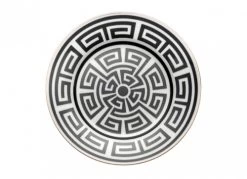Ginori 1735 Labirinto Black Flat Dessert Plate