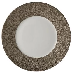 Bernardaud Ecume Platinum Dinner Plate