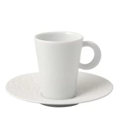 Bernardaud Ecume White After Dinner Cup And Saucer