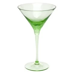 Moser Pebbles Martini Glass Ocean Green