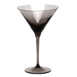 Moser Pebbles Martini Glass Smoke