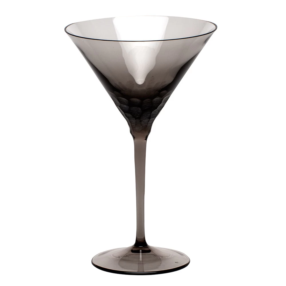 Moser Pebbles Martini Glass Smoke