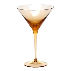 Moser Pebbles Martini Glass Topaz