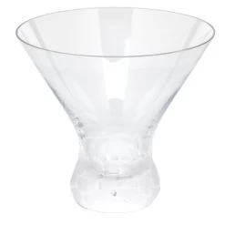 Moser Pebbles Stemless Martini Clear
