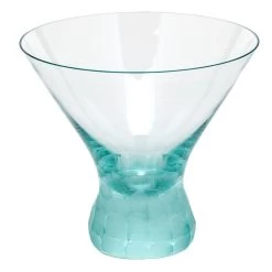 Moser Pebbles Stemless Martini Beryl