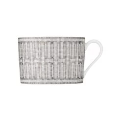 Hermès Hermes Mosaique Au 24 Platinum Breakfast Cup And Saucer – Set Of 2