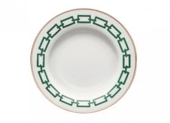 Ginori 1735 Catene Green Soup Plate