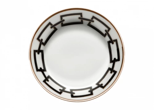 Ginori 1735 Catene Black Tea Cup And Saucer - Image 2