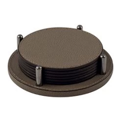 Giobagnara David Round Coasters With Holder