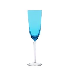 Saint-Louis Oxymore Sky Blue Champagne Flute